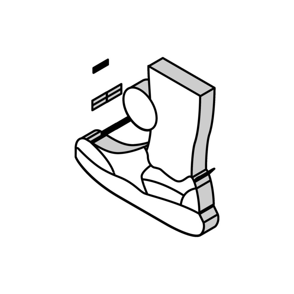 orthopedic shoes for feet isometric icon vector illustration