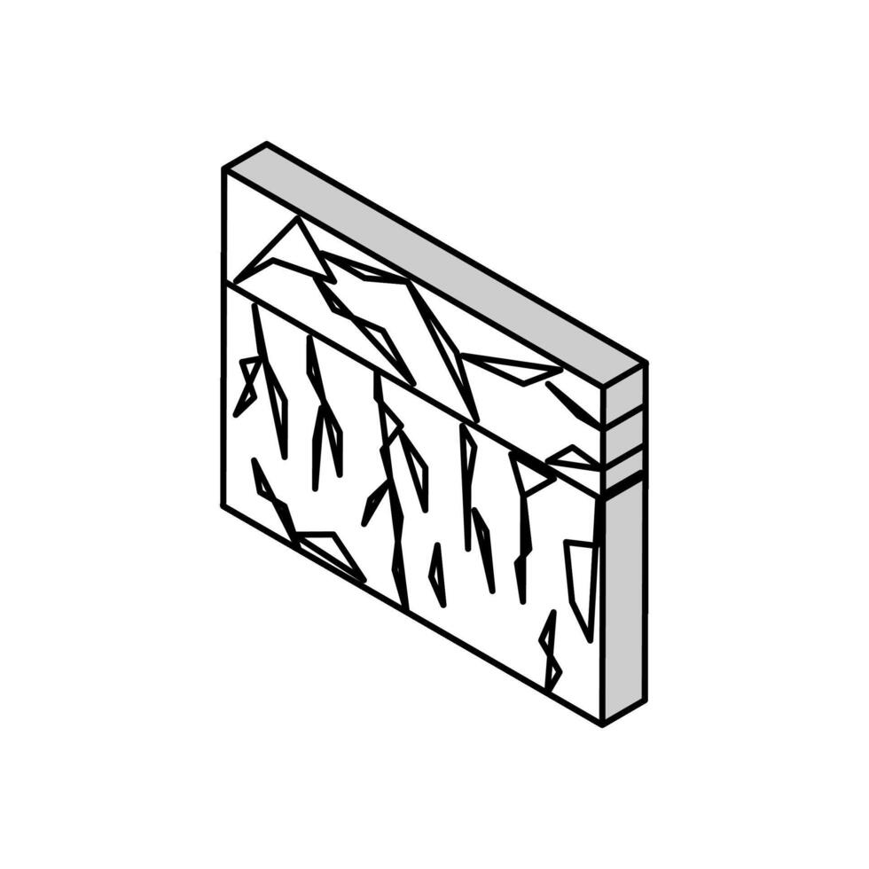 dry soil isometric icon vector illustration