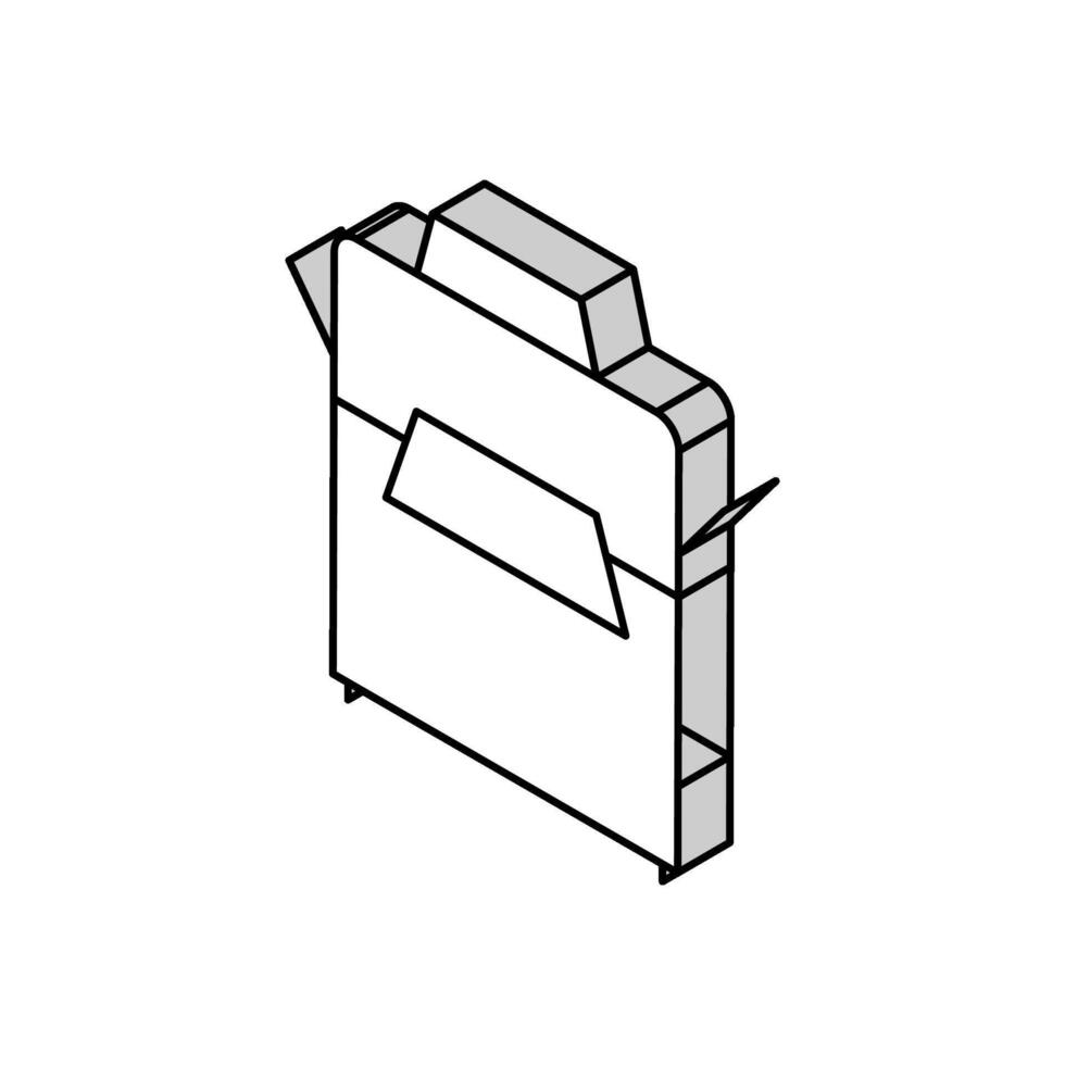 printer office device isometric icon vector illustration