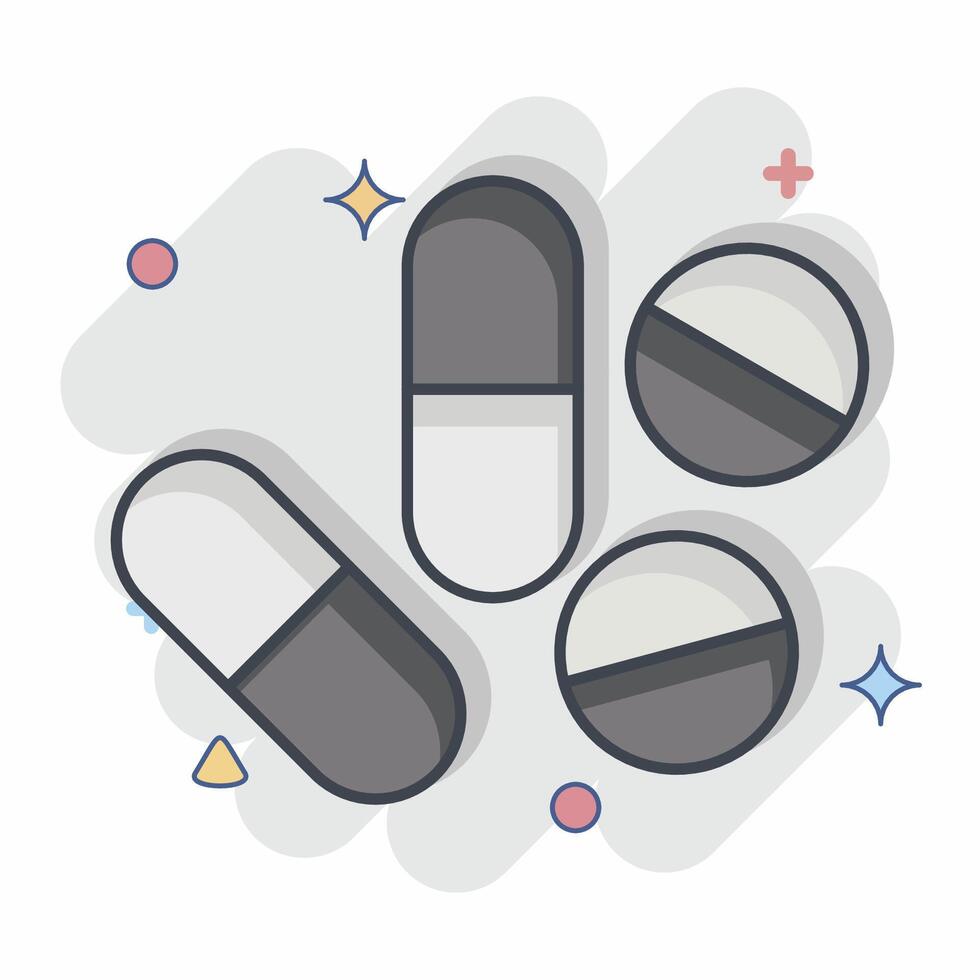 Icon Patient. related to Medical symbol. comic style. simple design editable. simple illustration vector