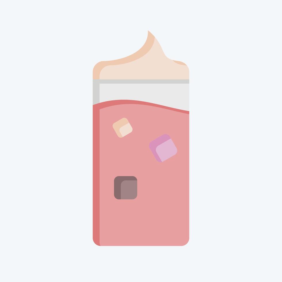 Icon Thai Tea. related to Cocktails,Drink symbol. flat style. simple design editable. simple illustration vector