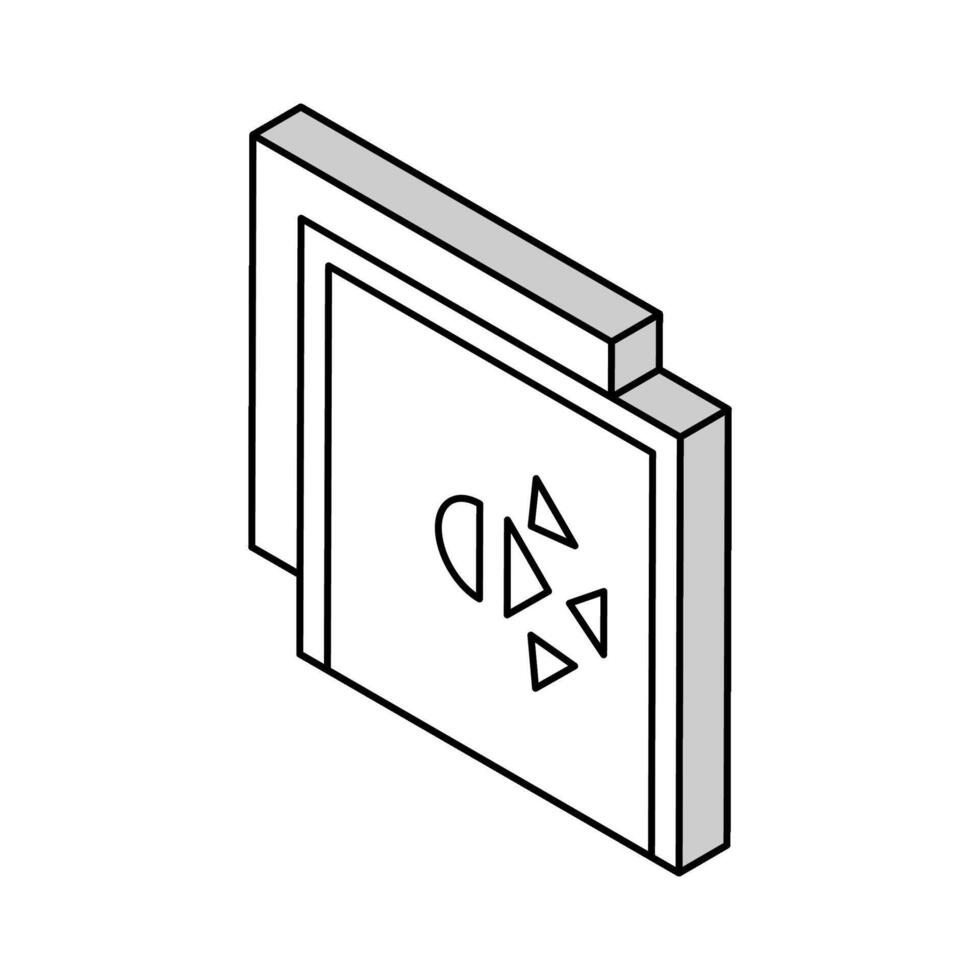 summer and winter insulation layer isometric icon vector illustration