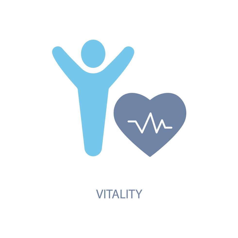 vitality concept line icon. Simple element illustration. vitality concept outline symbol design. vector