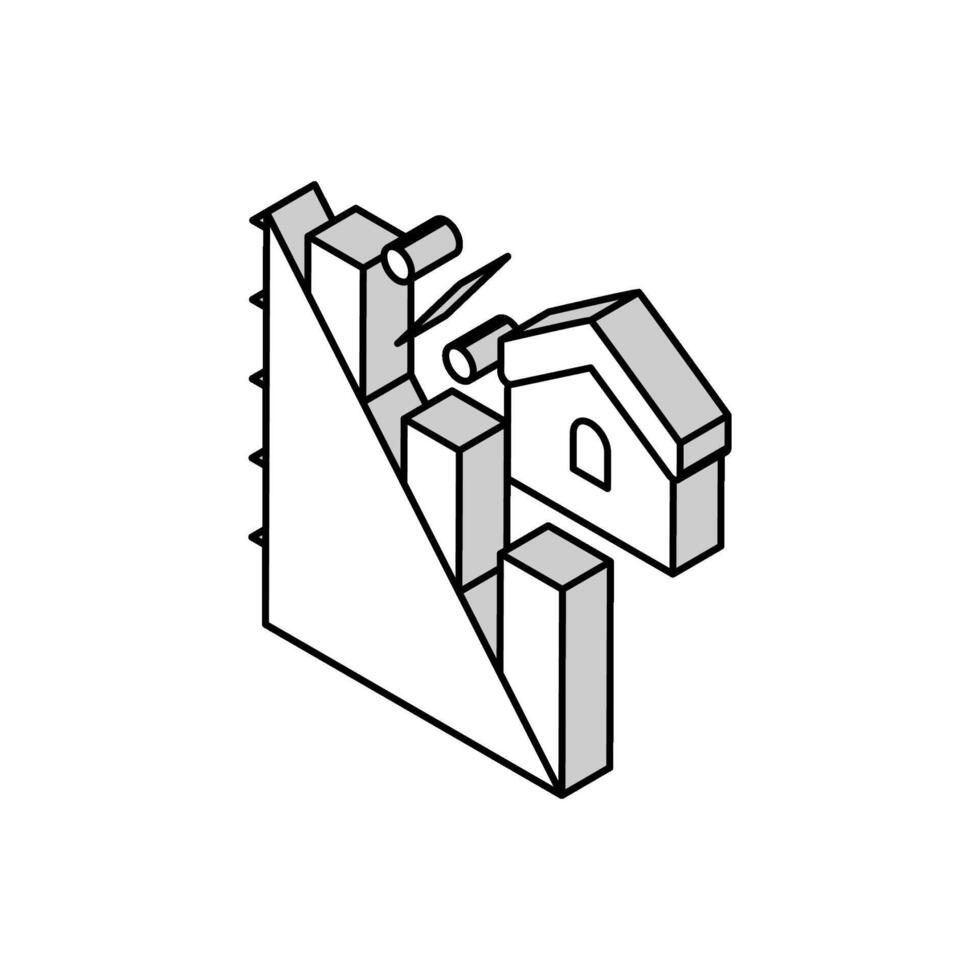 mortgage decrease in interest payments isometric icon vector illustration