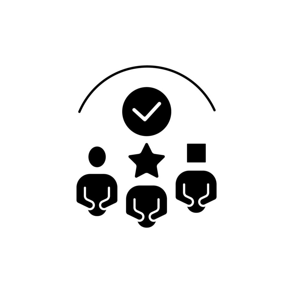 diversity concept line icon. Simple element illustration. diversity concept outline symbol design. vector