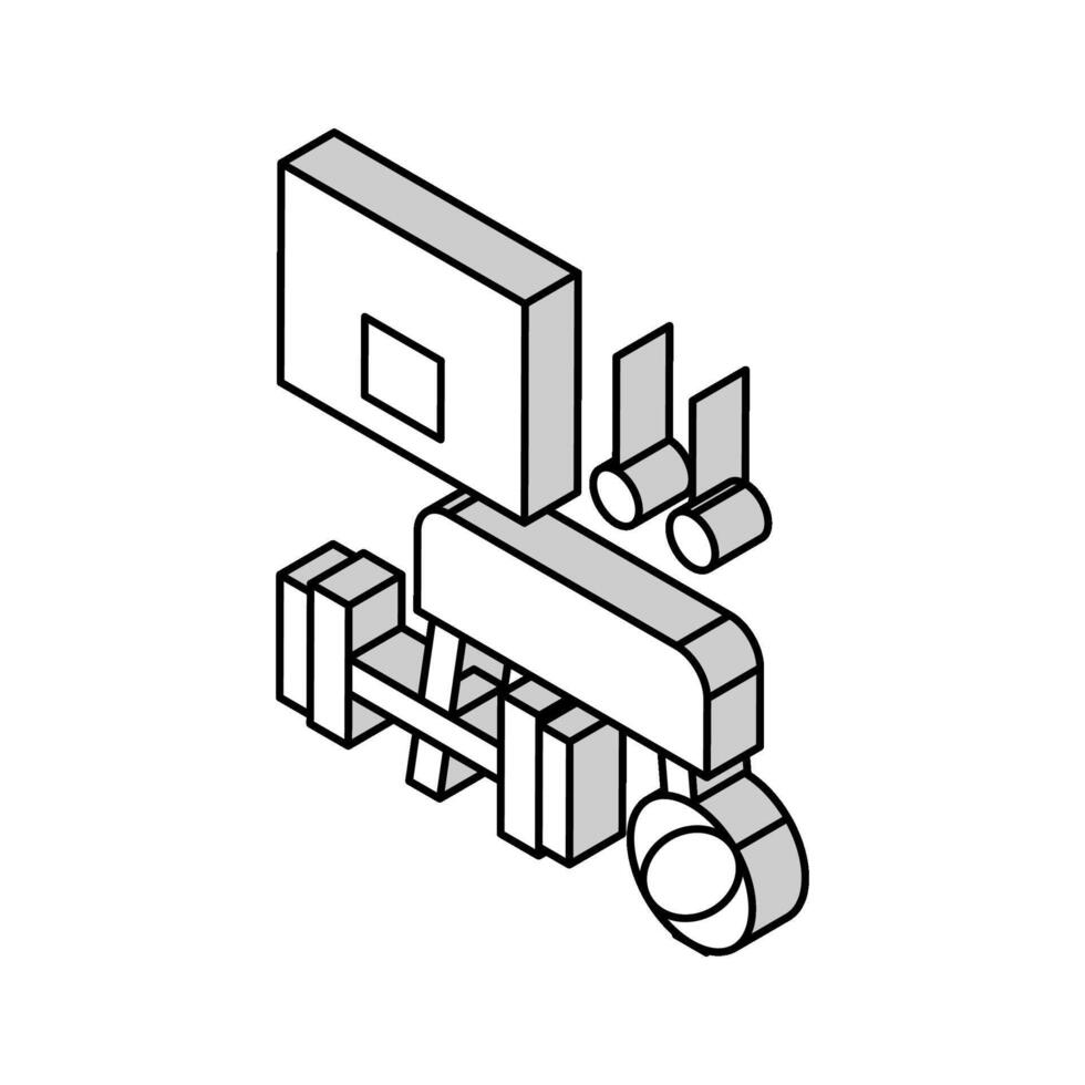 sport school discipline isometric icon vector illustration