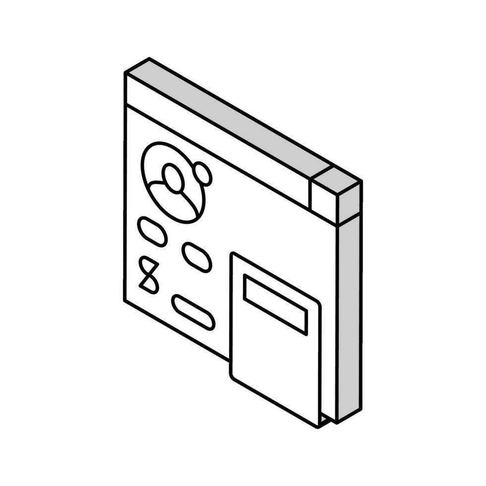 settlements on behalf of clients isometric icon vector illustration