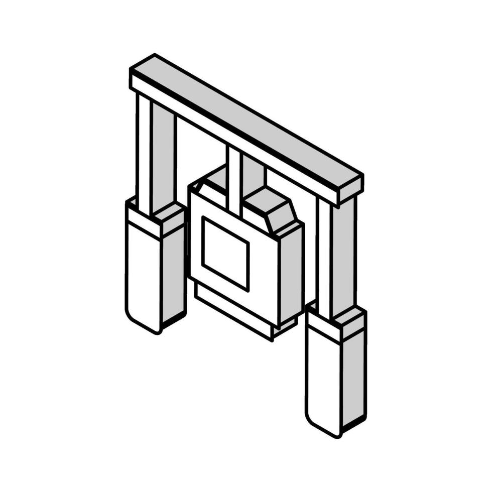 camera anti shock tool isometric icon vector illustration