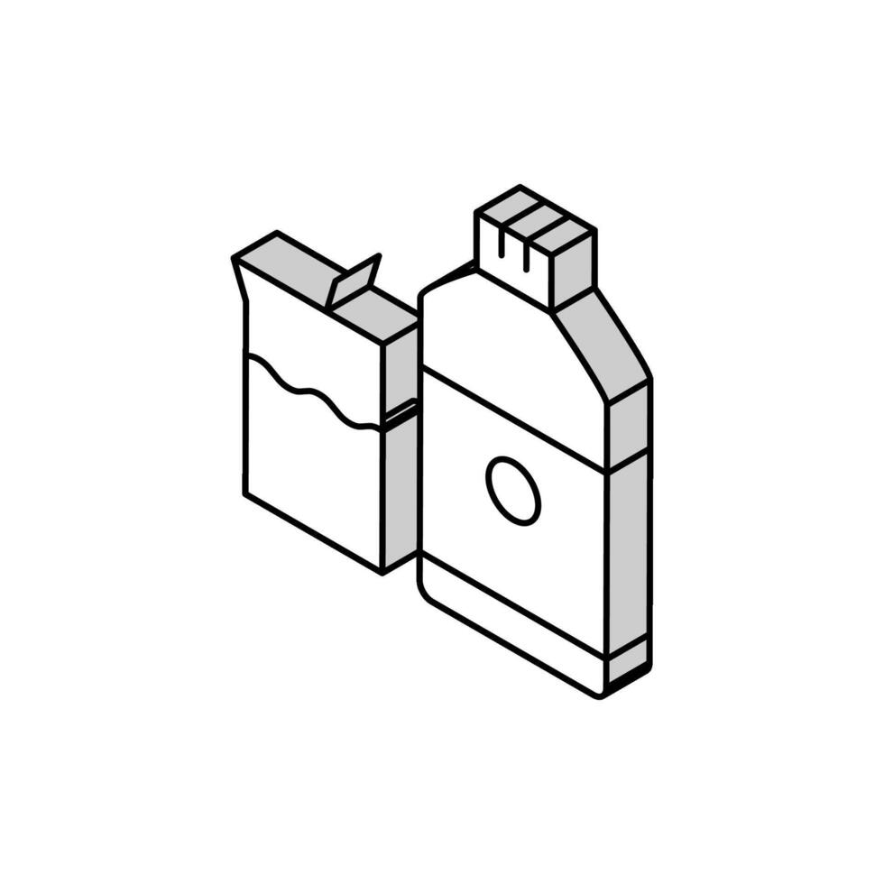 mixing liquid for resin art isometric icon vector illustration