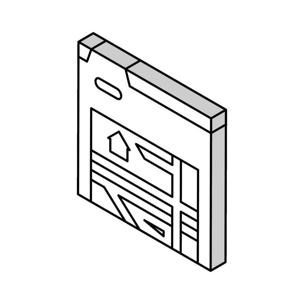 location of area isometric icon vector illustration