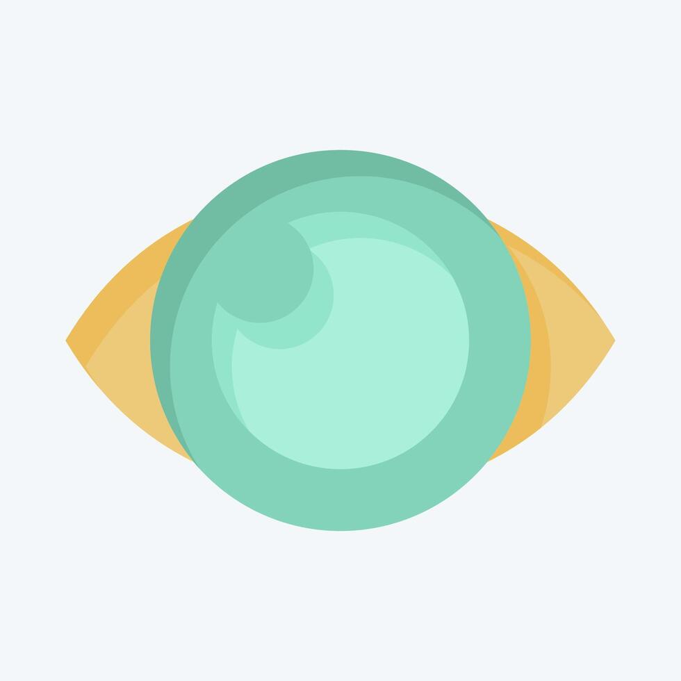 Icon Eye Catching Design. related to Creative Concept symbol. flat style. simple design editable. simple illustration vector