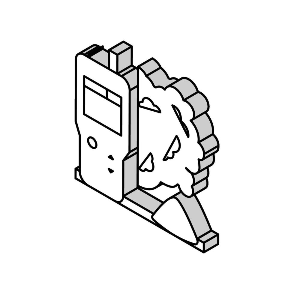 air dust quality isometric icon vector illustration