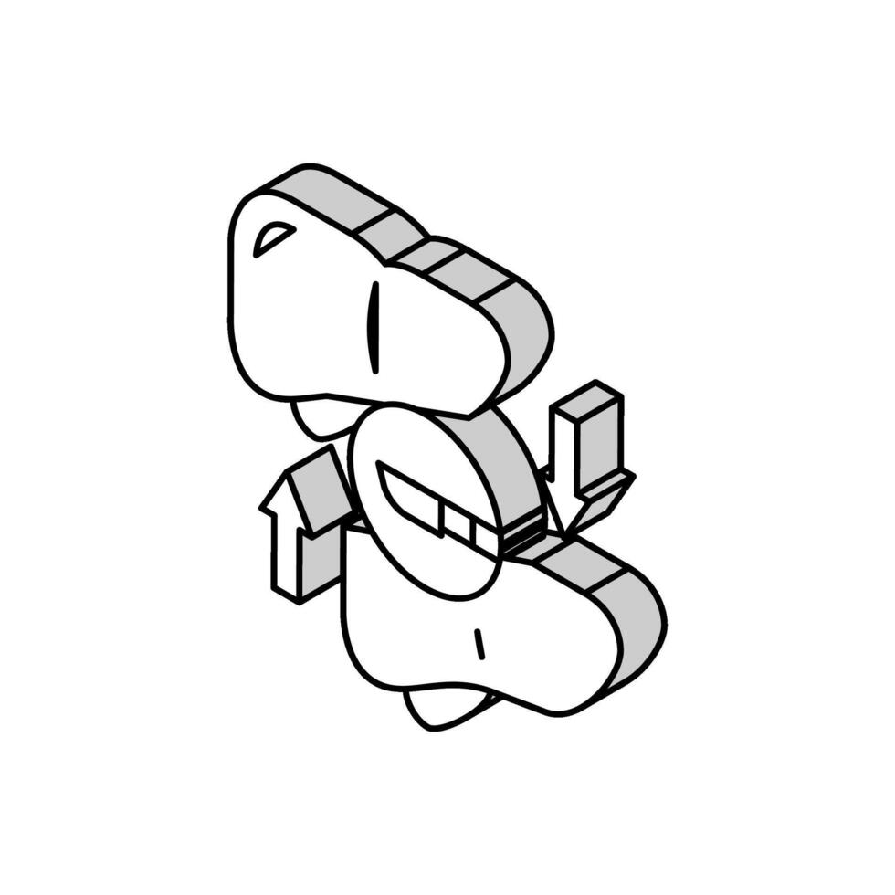 liver transplant isometric icon vector illustration