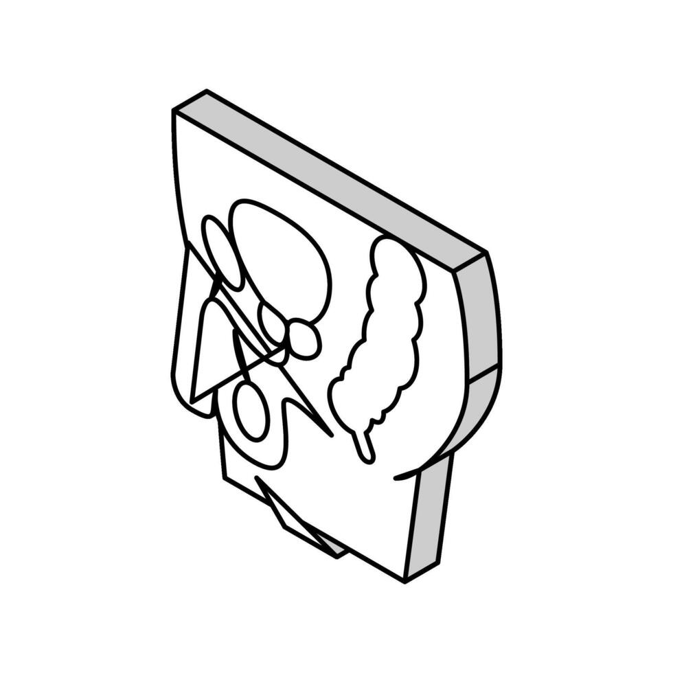 testes endocrinology isometric icon vector illustration