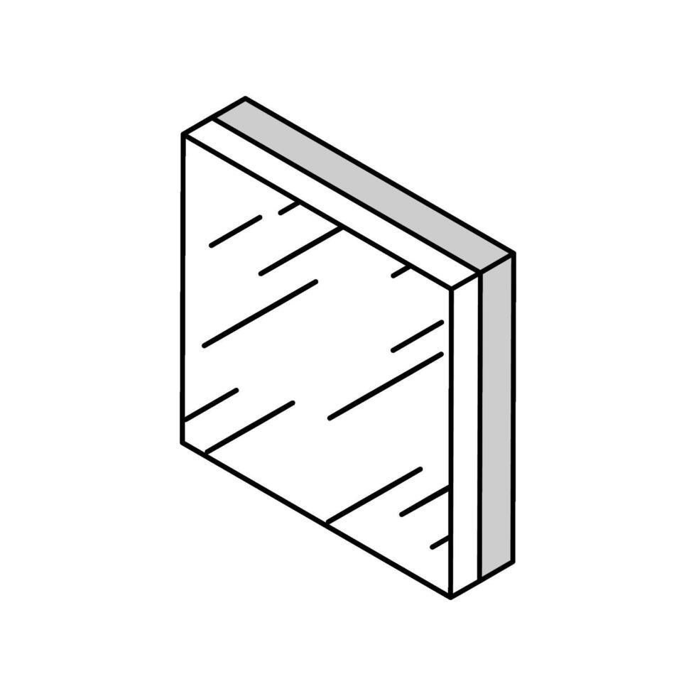 sheet metal isometric icon vector illustration