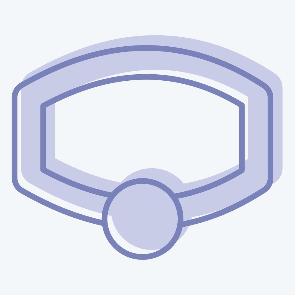 Icon Brocelet. related to Fashion symbol. two tone style. simple design editable. simple illustration vector