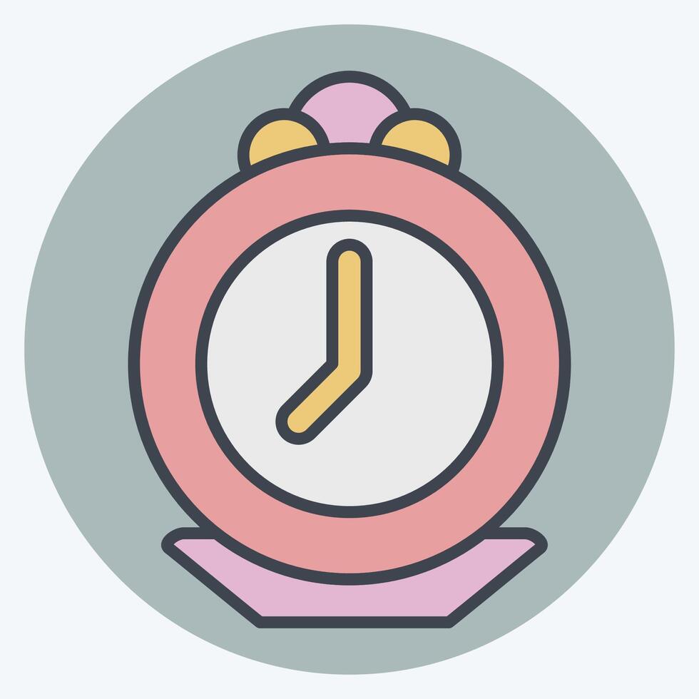 Icon Pocket Watch. related to Jewelry symbol. color mate style. simple design editable. simple illustration vector