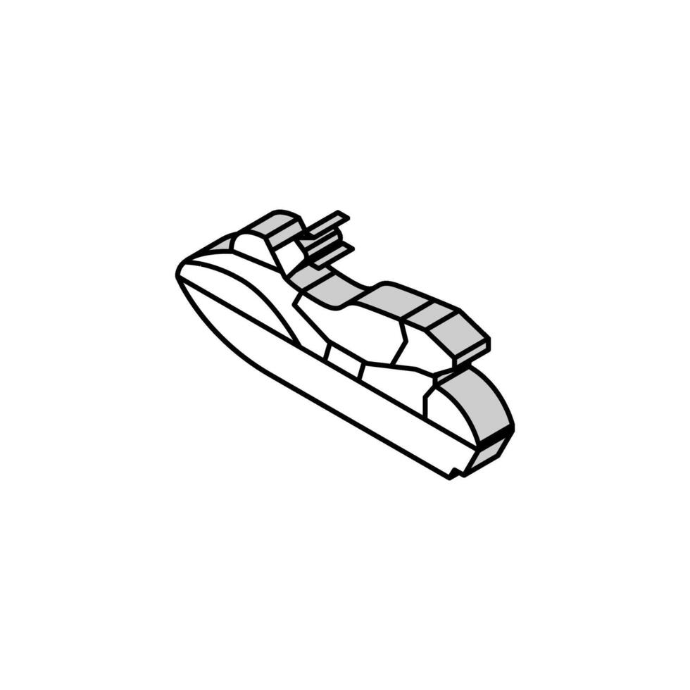 personal watercraft isometric icon vector illustration