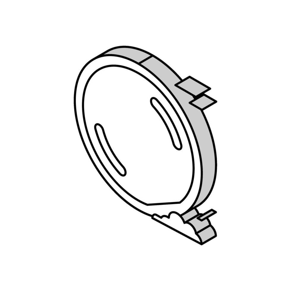 drag racing tires isometric icon vector illustration