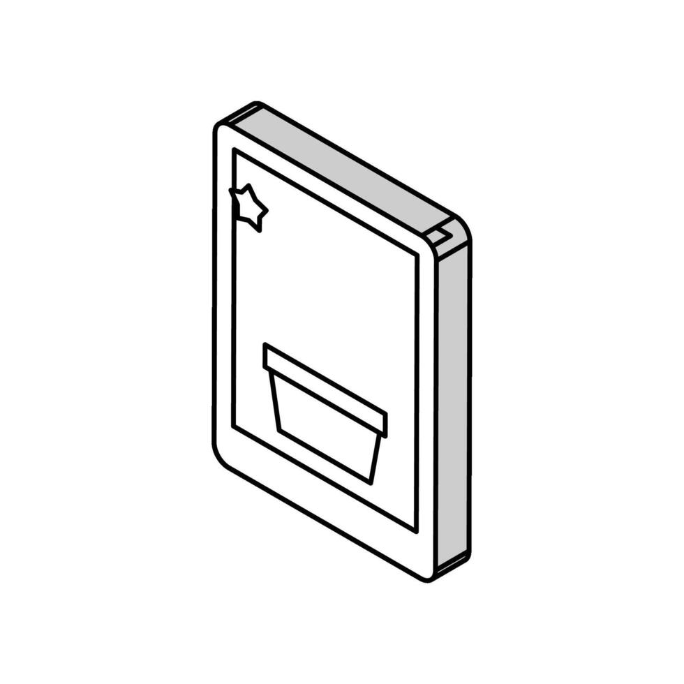 wish list isometric icon vector illustration