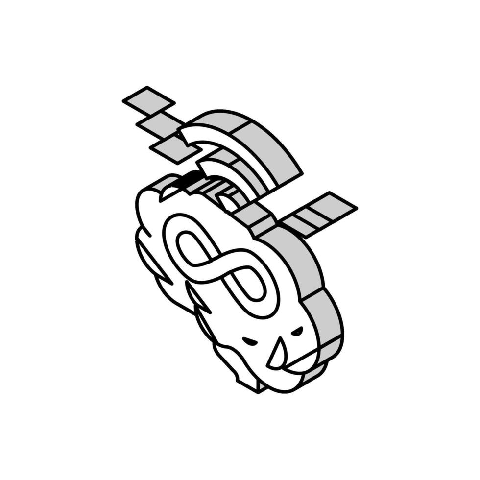 endless learning isometric icon vector illustration