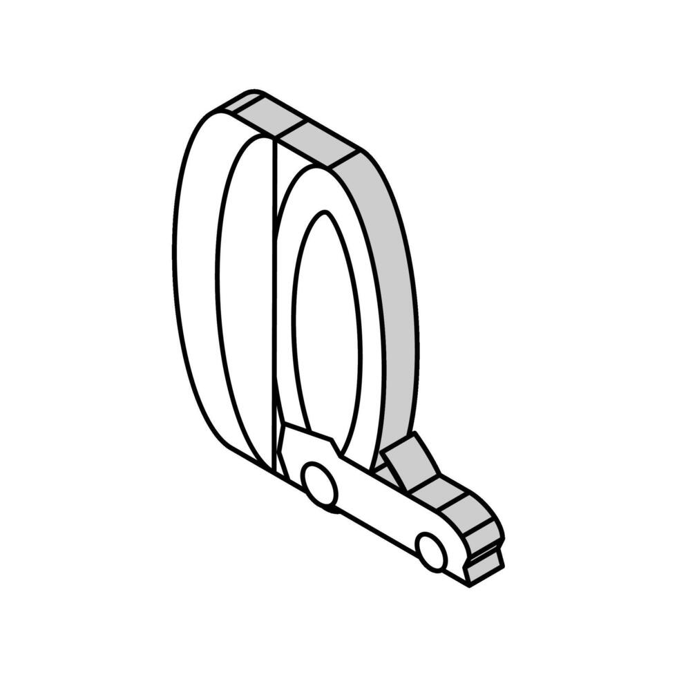 high performance tires isometric icon vector illustration