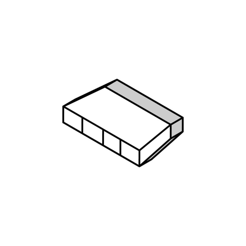 flush door shutters isometric icon vector illustration