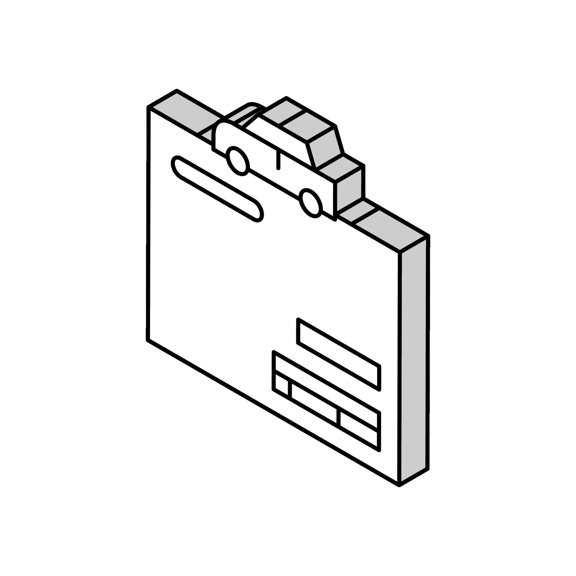 Car service history isometric icon vector illustration 39312744 vector