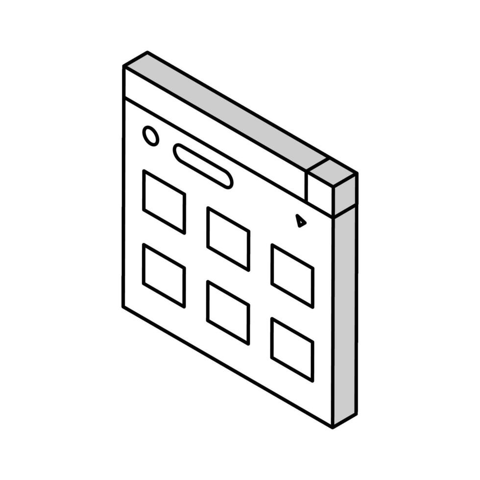 online web shopping isometric icon vector illustration