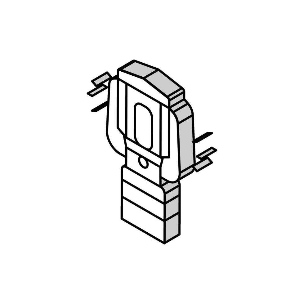 lantern device isometric icon vector illustration