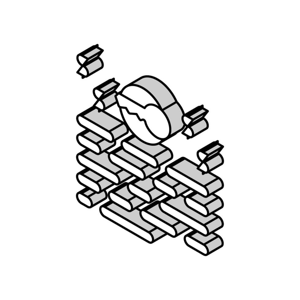 profitable keywords isometric icon vector illustration