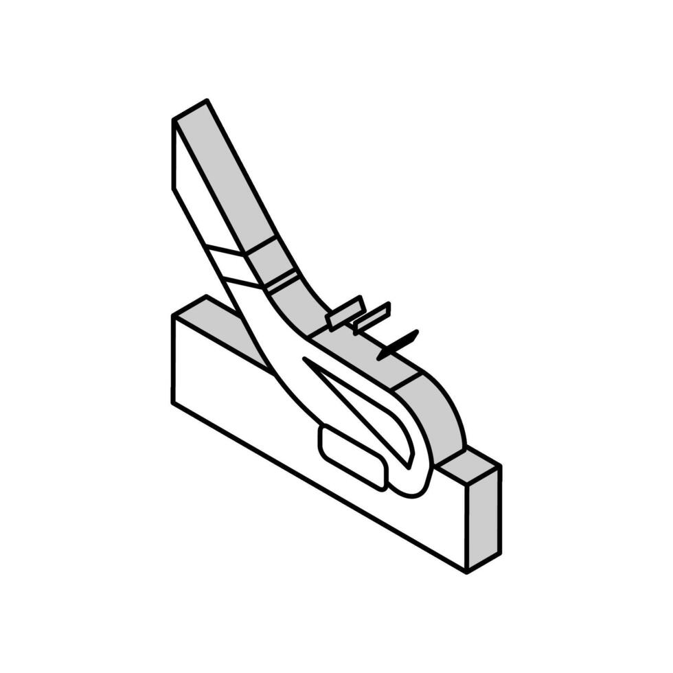 hockey sport game isometric icon vector illustration