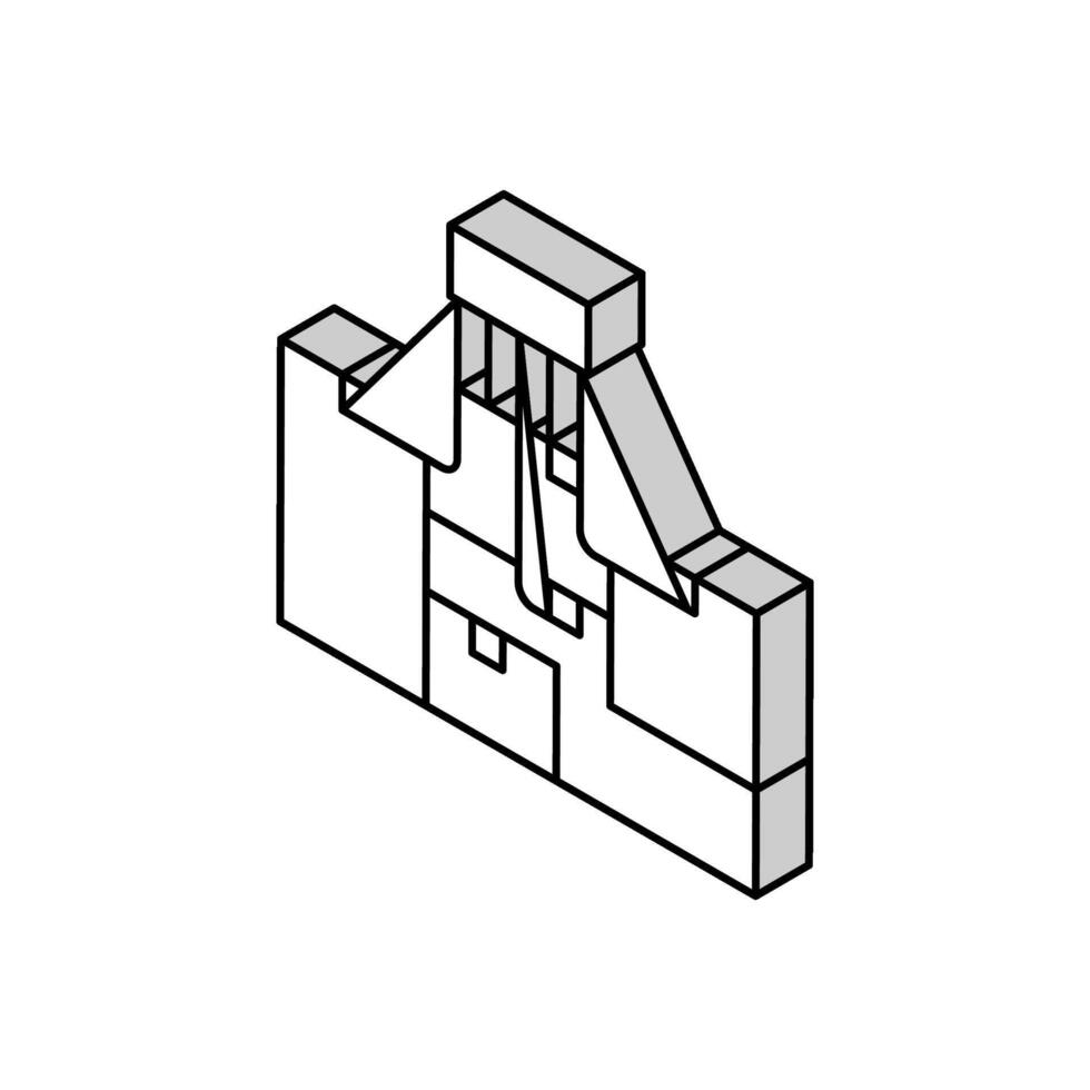 zoned heating cooling systems isometric icon vector illustration