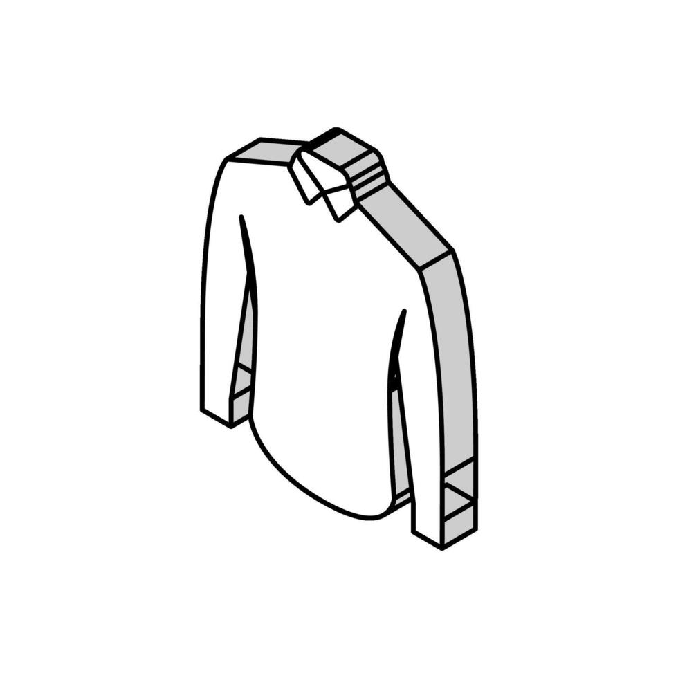 shirt man clothes isometric icon vector illustration