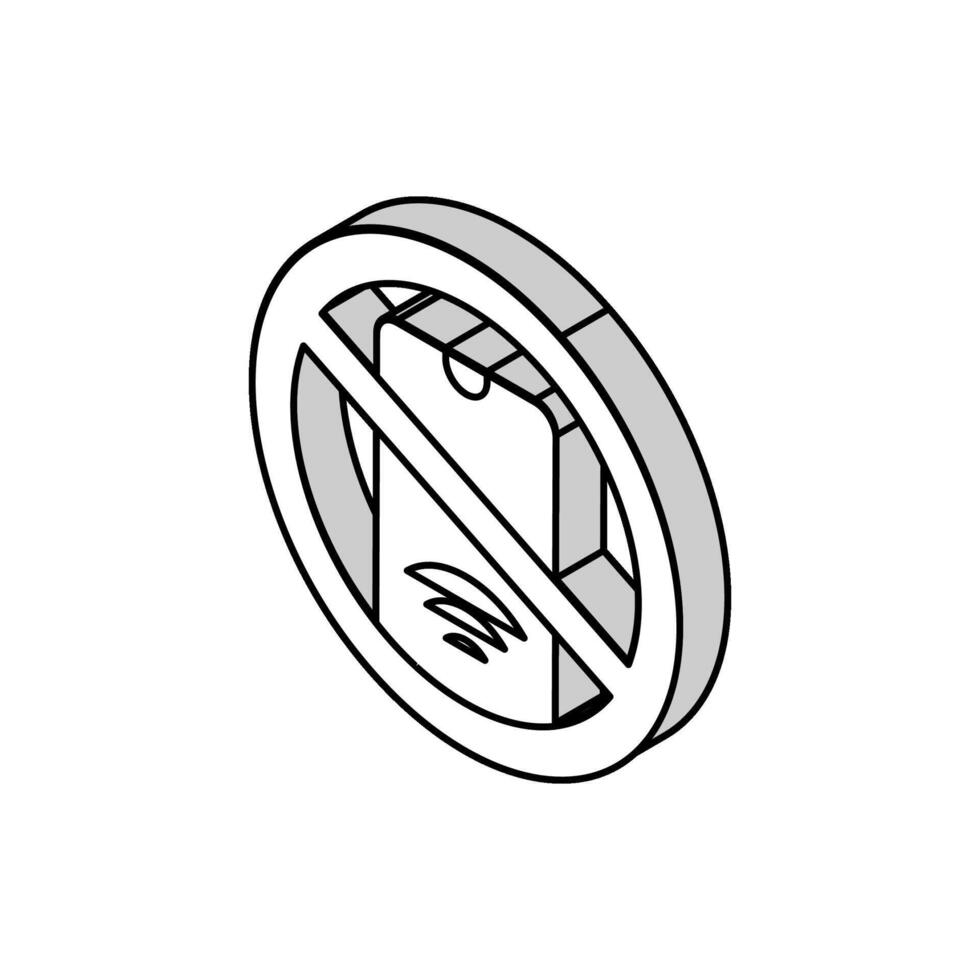 shopping addiction isometric icon vector illustration