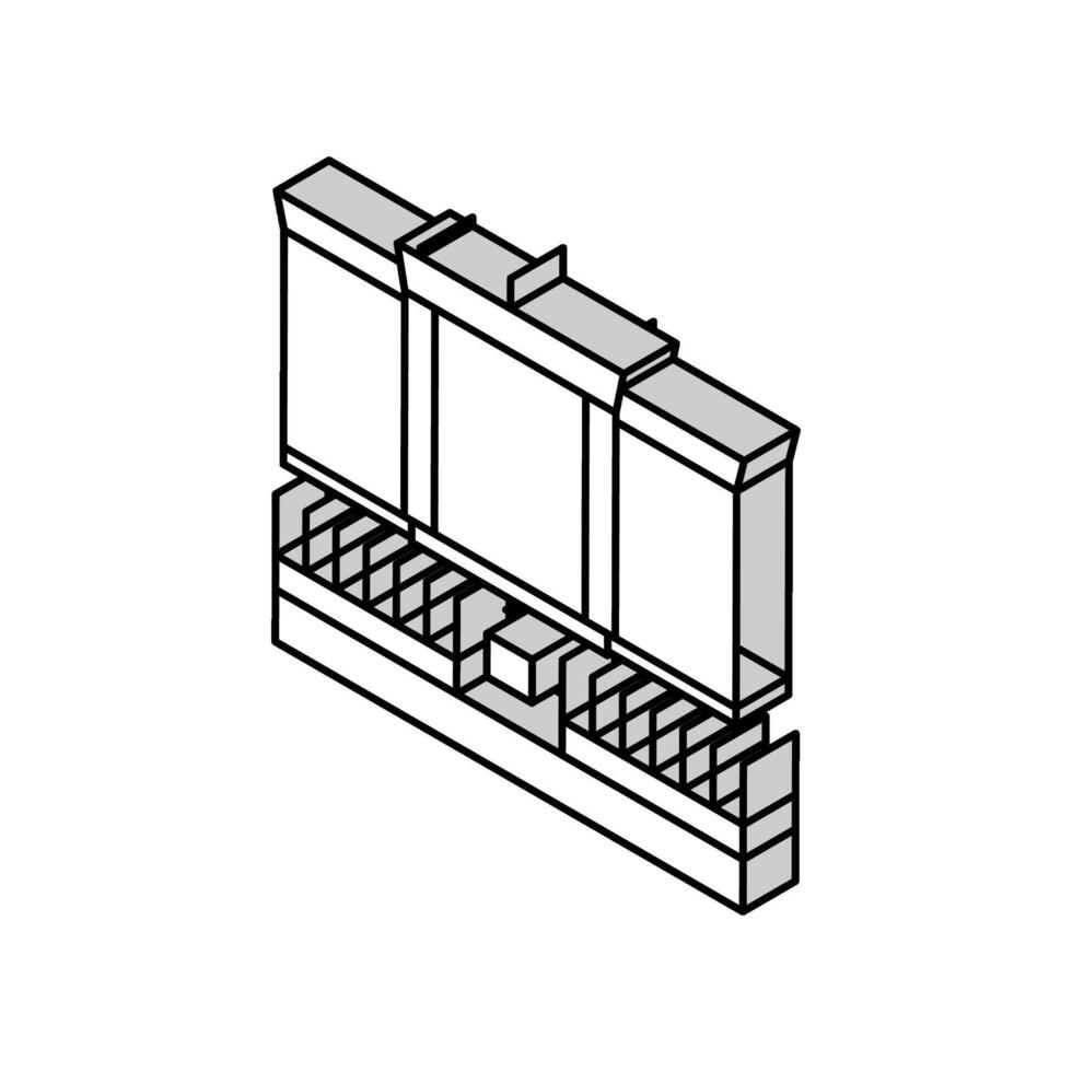 university college building education isometric icon vector illustration