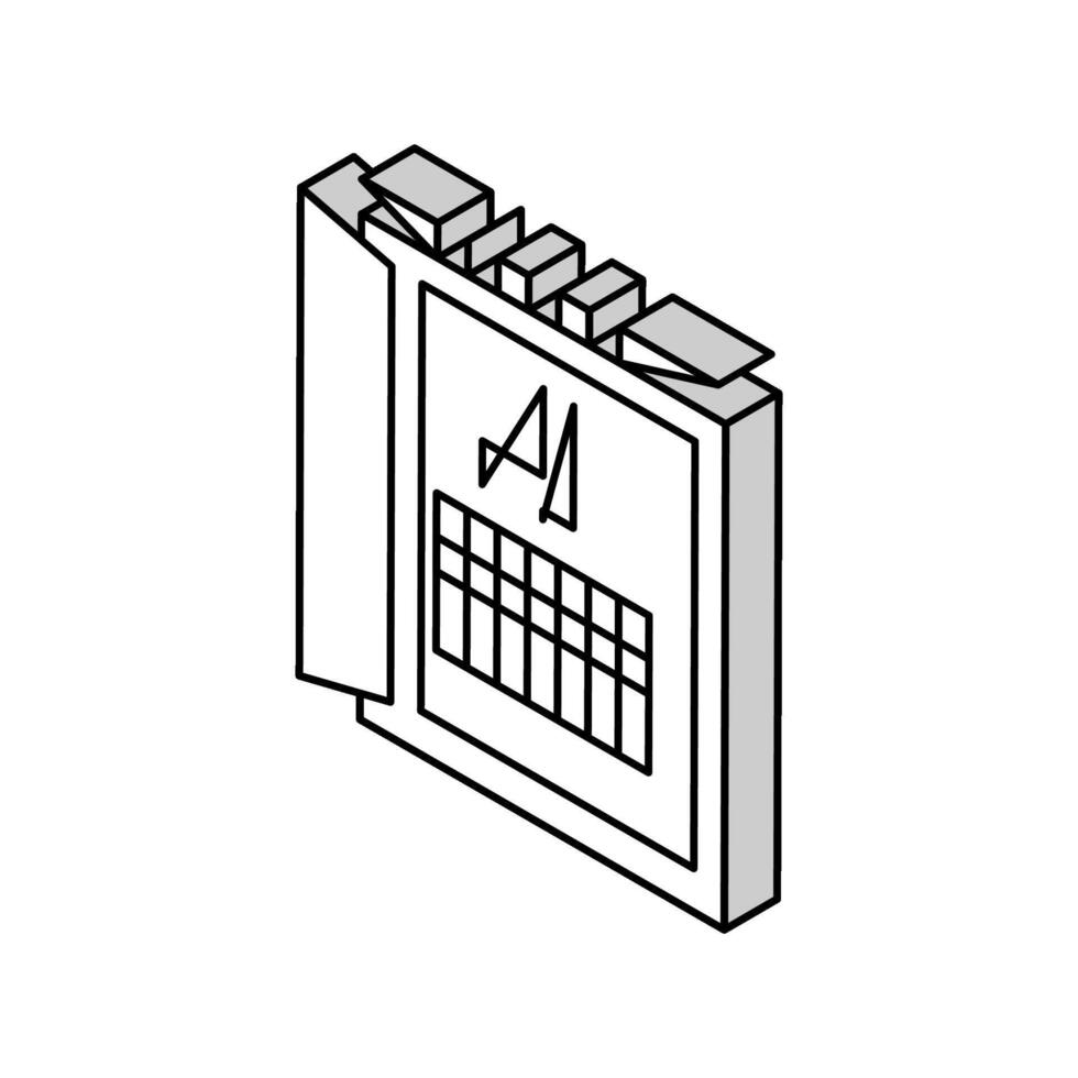 eléctrico fusibles caja isométrica icono vector ilustración