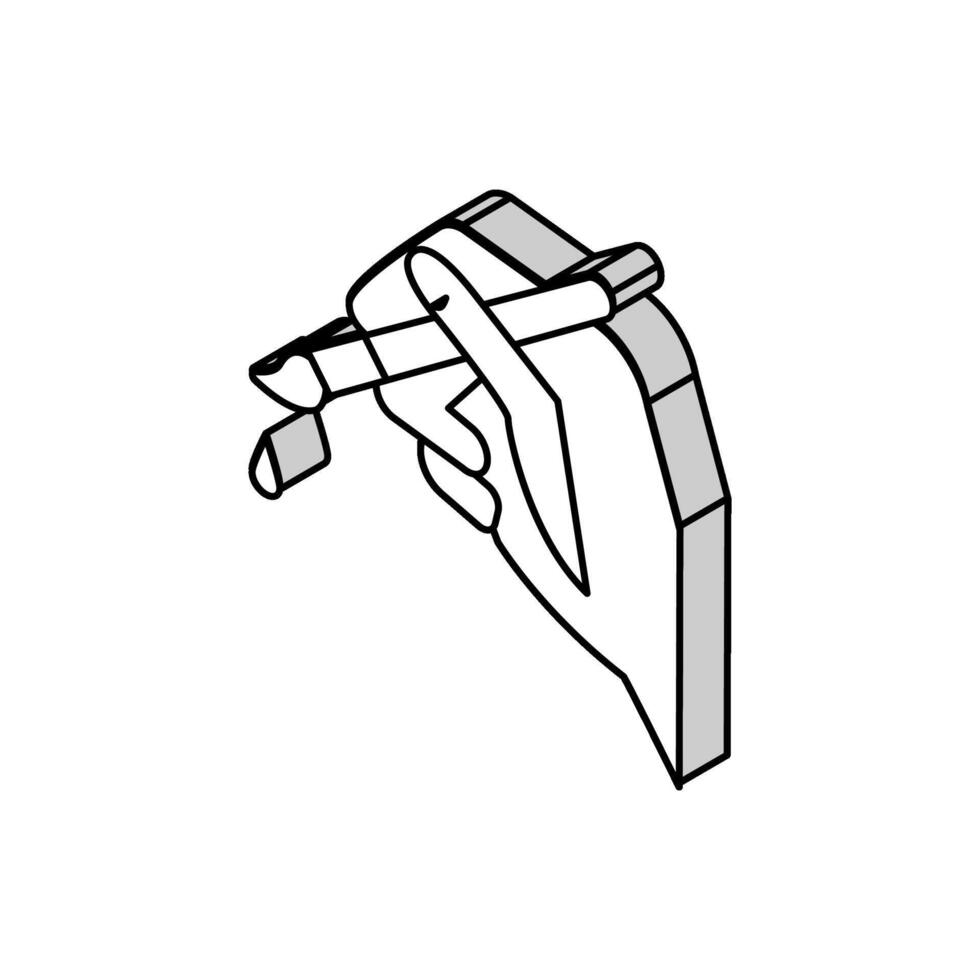 drawing picture isometric icon vector illustration