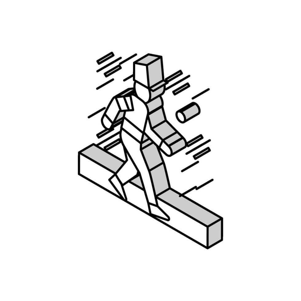 parade manager isometric icon vector illustration