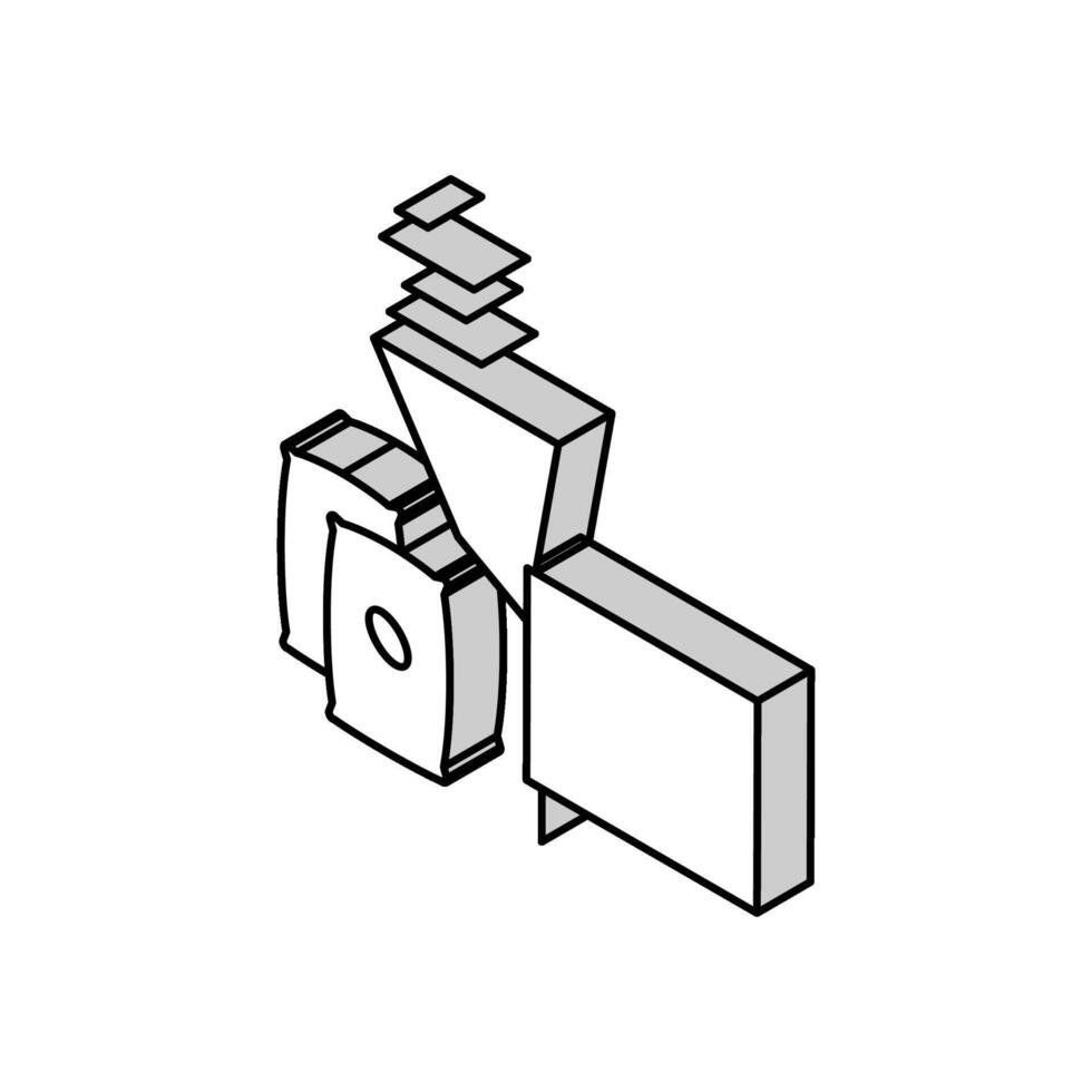 cocoa falling asleep isometric icon vector illustration