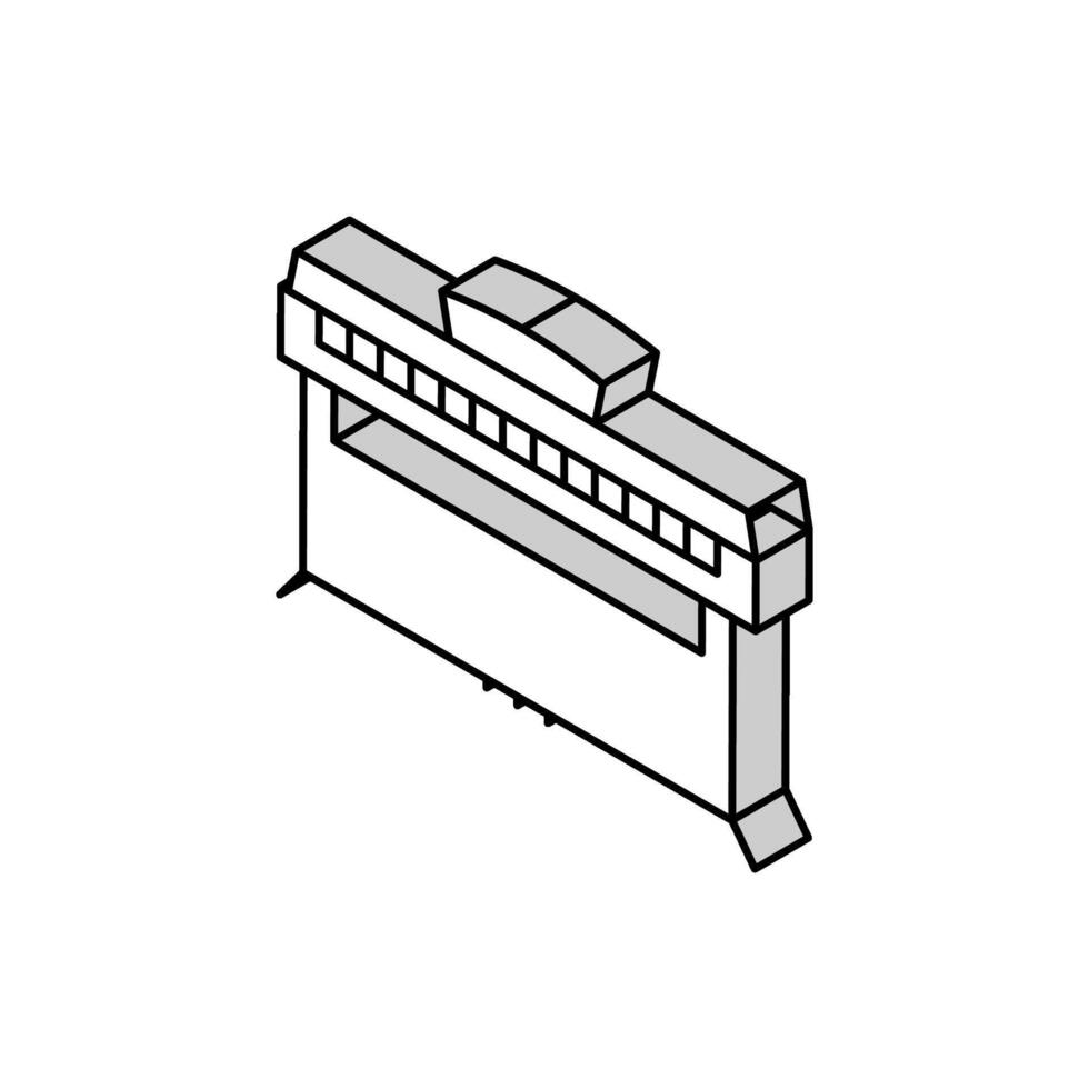 piano musician instrument isometric icon vector illustration