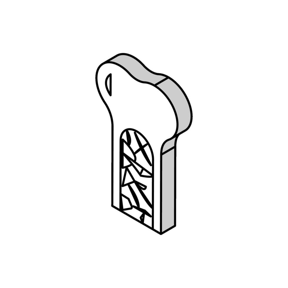 bone marrow isometric icon vector illustration