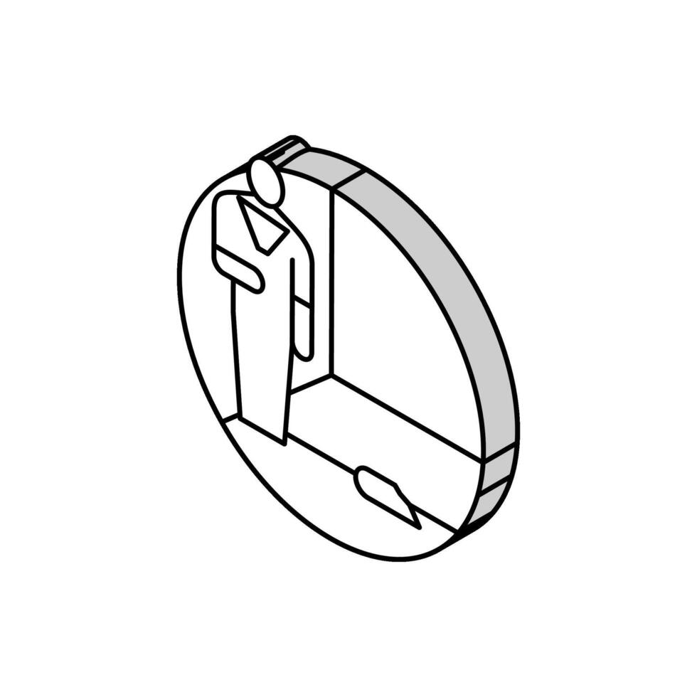 cleaning hardwood floor isometric icon vector illustration
