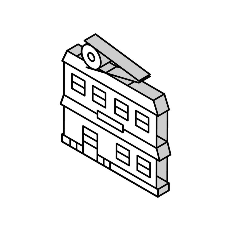 sushi restaurant isometric icon vector illustration
