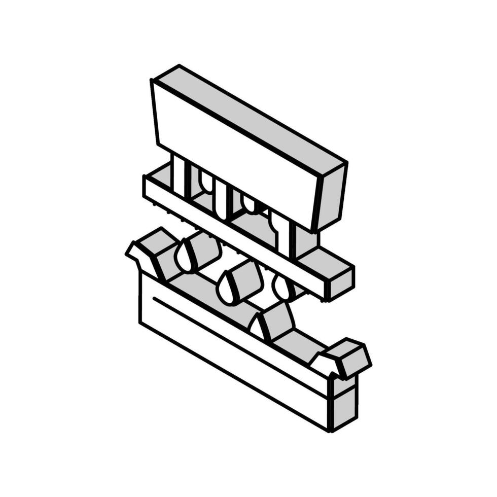 filtration maple syrup isometric icon vector illustration