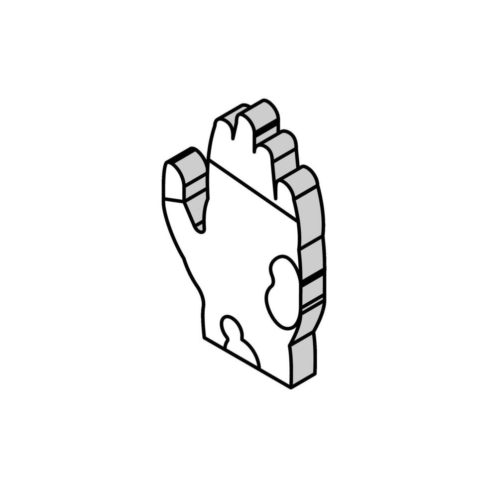 scleroderma skin disease isometric icon vector illustration