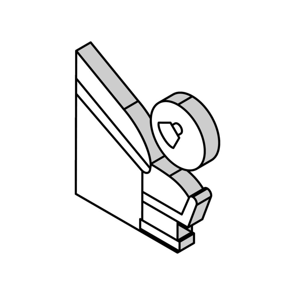 gutter cleaning isometric icon vector illustration