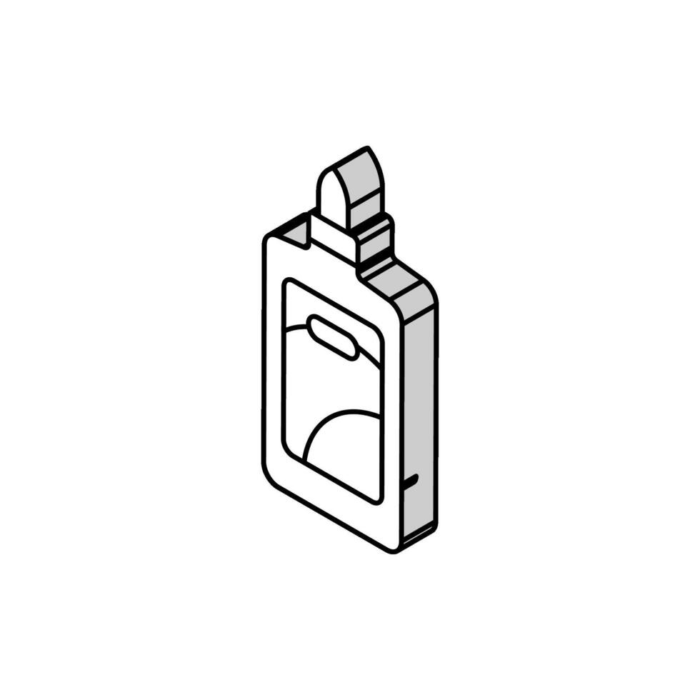 glue stationery isometric icon vector illustration