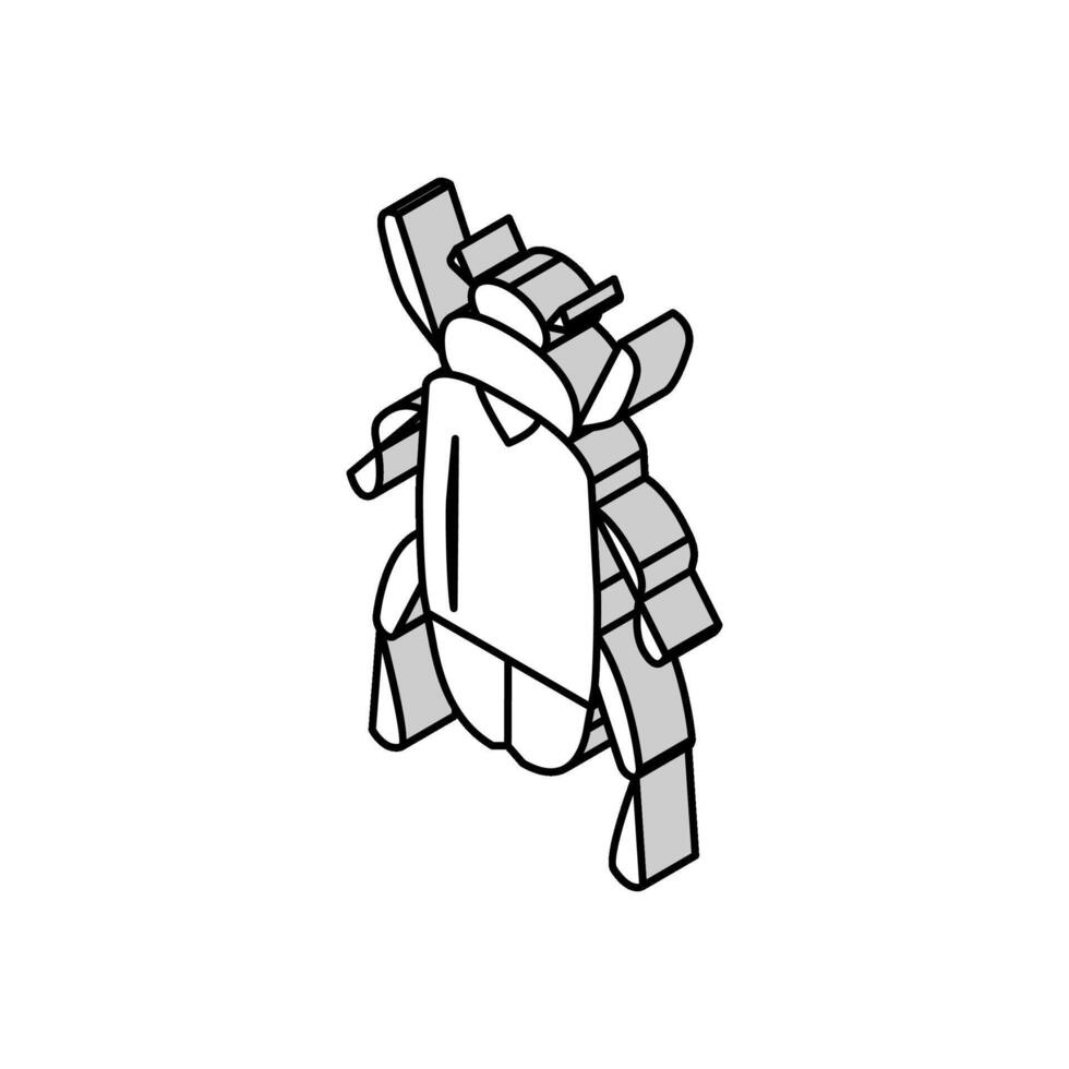 chafer insect isometric icon vector illustration