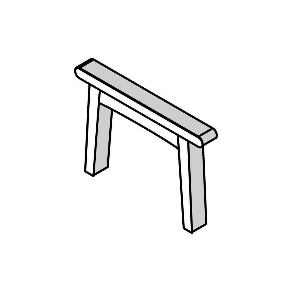 table dinning isometric icon vector illustration